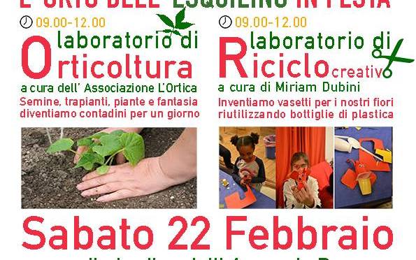 L’ORTO DELL’ESQUILINO IN FESTA  SECONDO APPUNTAMENTO