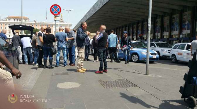Termini, Vigili al controllo di Taxi e NCC
