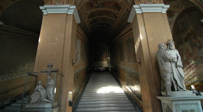 La Scala Santa a Roma.