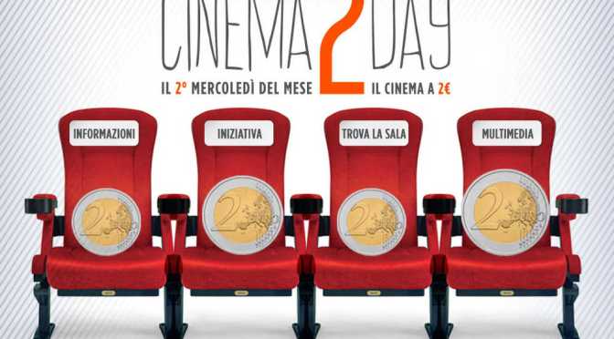 “Cinema2day” mercoledì 9 novembre. Il cinema a 2 euro