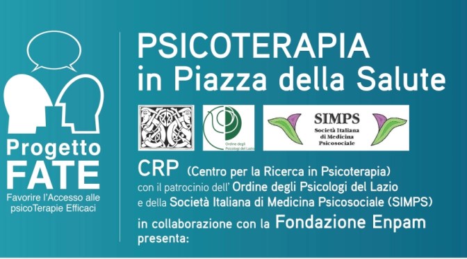 16 novembre 2016 “Psicoterapia in Piazza della Salute” presso la sede Enpam
