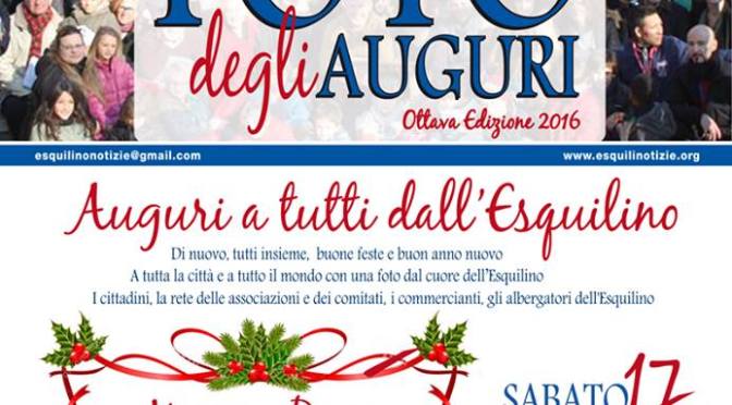 17 dicembre, Foto degli Auguri 2016 a Piazza Vittorio