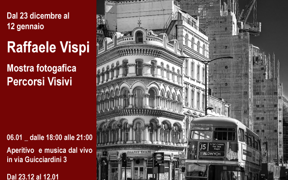Dal 23/12/16 al 12/01/17 “Percorsi Visivi” di Raffaele Vispi allo Studio Medina
