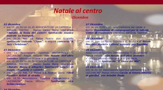 22-31 dicembre “Natale al Centro”