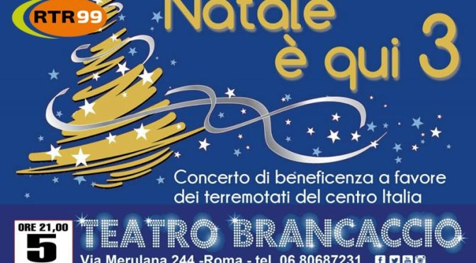 5 dicembre 2016 “Natale è qui 3” al Teatro Brancaccio