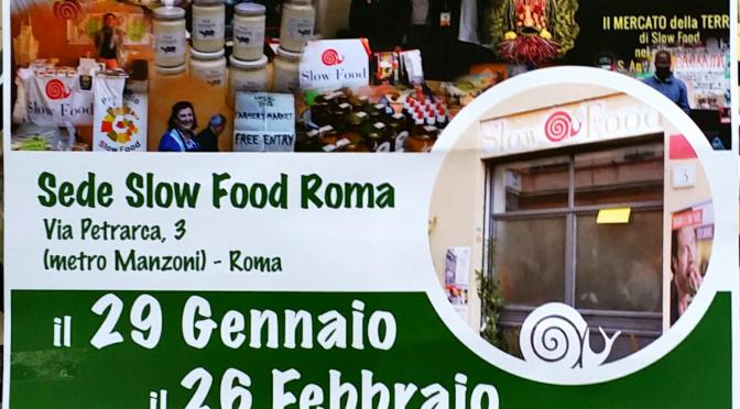 Domenica 29 gennaio 2017 “Incontra il produttore” presso la sede “Slow Food Roma”