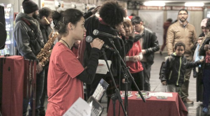 24 febbraio 2017 “Matemusik Band” esibizione presso la stazione Piazza Vittorio della Metro A