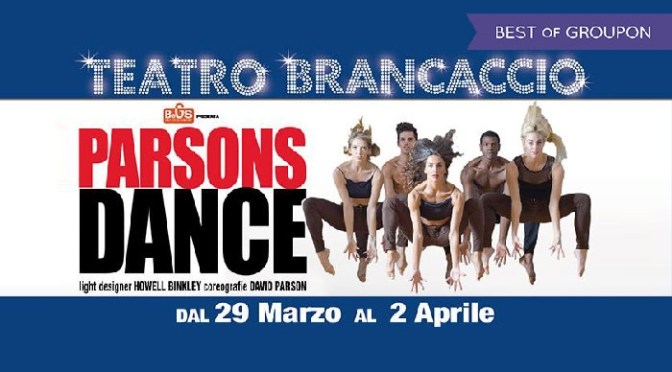 29 marzo – 2 aprile 2017 “Parson Dance” al Teatro Brancaccio