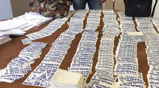 Polizia Locale, maxi sequestro di adesivi pubblicitari abusivi