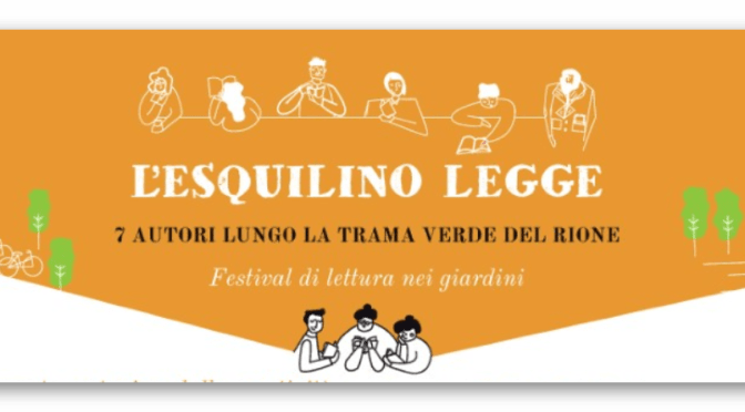 22 maggio 2017 il programma del primo giorno del “Festival di letture nei giardini”