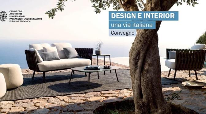 21 giugno 2017 “Design e Interior, una via italiana” all’Acquario Romano