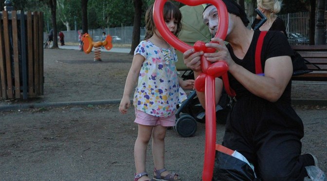 5 luglio 2017 “Mercoledì da bambino” al Parco di via Carlo Felice. Al termine esibizione del mimo Sasha Aleksovski