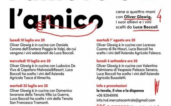 25 luglio 2017 terzo appuntamento de “Il maestro, l’allievo e l’amico” al Mercato Centrale