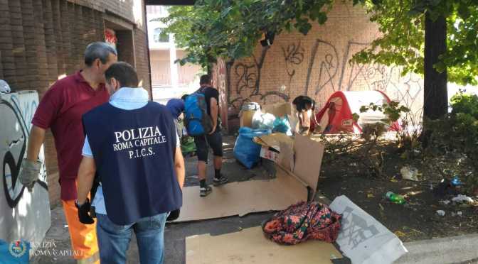 Terminal Ostiense e Stazione Termini, continuano le azioni di ripristino del decoro della Polizia Locale