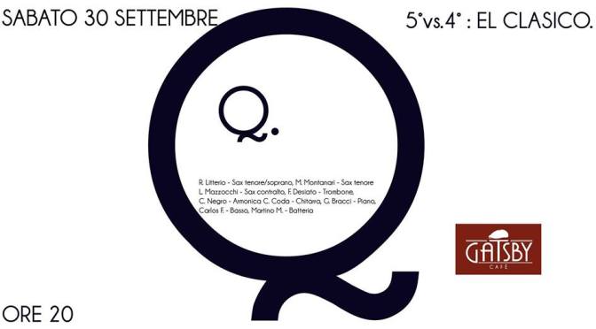 30 settembre 2017 “5°4° Ensemble” al Gatsby Cafè