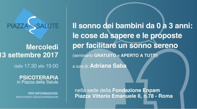 13 settembre 2017 – Riprendono gli incontri in Piazza della Salute