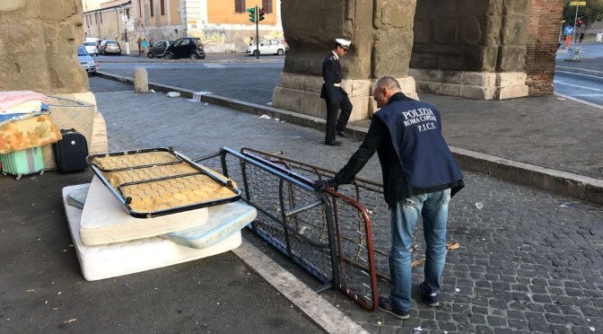 30 ottobre 2017 “La Polizia Locale bonifica la Stazione Termini”