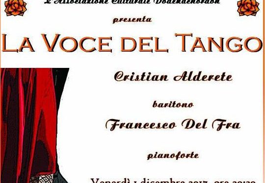 1 dicembre 2017 “La Voce del Tango” presso la Gelateria Fassi – Palazzo del Freddo