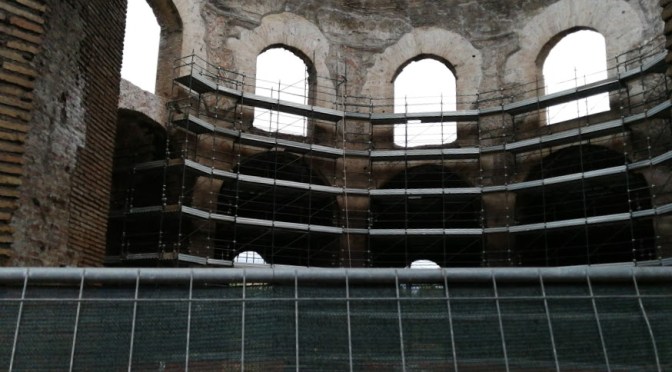 Dicembre 2017 : il punto sui restauri del cd. Tempio di Minerva Medica