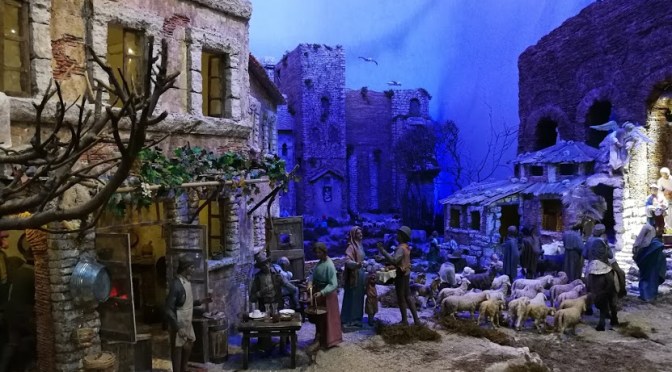 Uno scorcio dell’Esquilino di una volta in un bellissimo presepe artistico