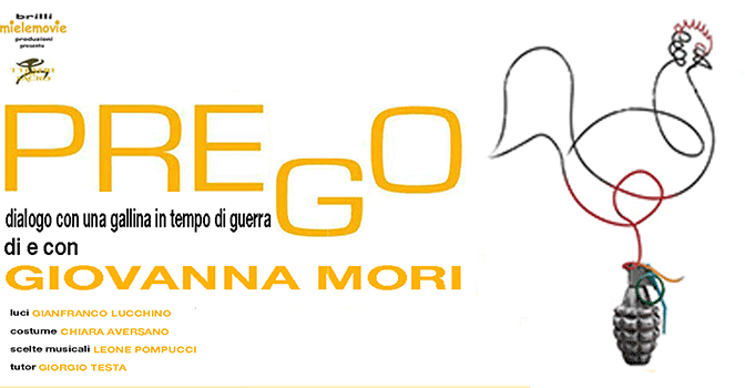 26 – 28 gennaio 2018 “Prego” al Teatro Brancaccino