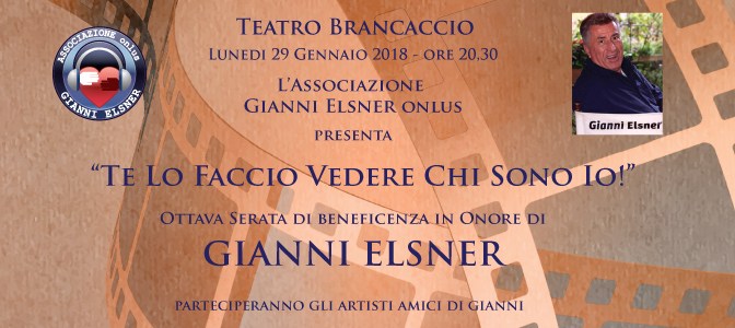 29 gennaio 2018 “Te lo faccio vedere chi sono io” al Teatro Brancaccio