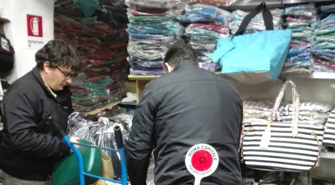 16 febbraio 2016 Esquilino, Polizia Locale scopre deposito di borse contraffatte