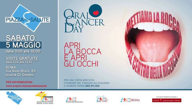5 maggio 2018 “Oral Cancer Day” presso la Scuola Di Donato