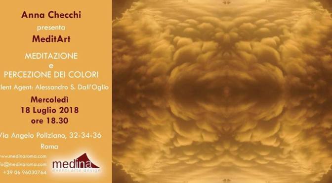 18 luglio 2018 “Meditazione e percezione dei colori” presso lo Studio Medina