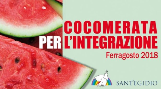15 agosto 2018 “Cocomerata per l’integrazione” a Piazza Vittorio