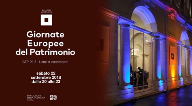 22 settembre 2018 – Apertura straordinaria di Palazzo Merulana per le Giornate Europee del Patrimonio