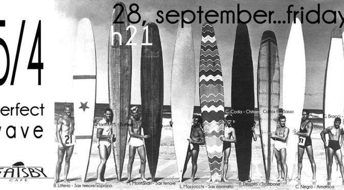 28 settembre 2018 “Il Quinto Quarto – Jazz ensemble con tavole a onde sonore” al Gatsby Cafè