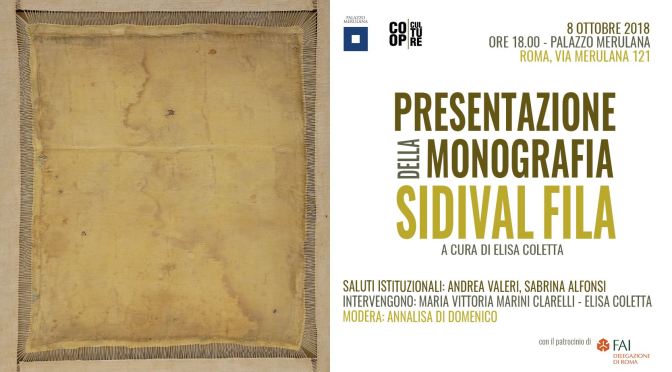 8 ottobre 2018 – Presentazione della monografia “Sidival Fila” al Palazzo Merulana