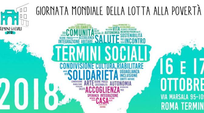 16 e 17 ottobre “Termini Sociali 2018”