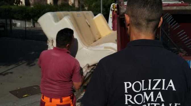 Operazioni decoro. Interventi della Polizia Locale sul territorio capitolino: da Terme di Caracalla al Tuscolano.