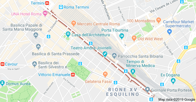 L’odierna via Giolitti esisteva anche in passato?