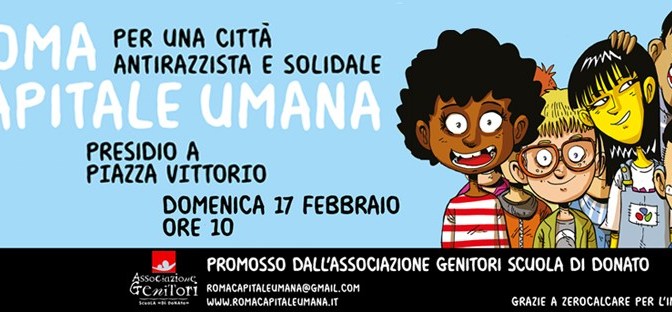 17 febbraio 2019 “Roma Capitale Umana” presidio a PIazza Vittorio