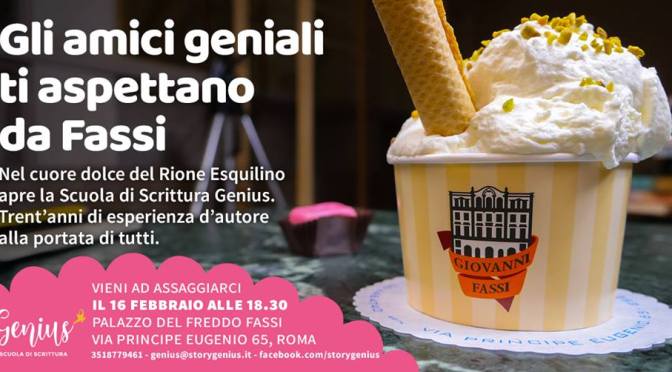 16 febbraio 2019 “Gli amici geniali ti aspettano da Fassi” evento al Palazzo del Freddo – Fassi