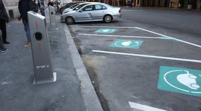 Finalmente anche all’Esquilino le colonnine per la ricarica di auto elettriche