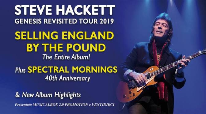 29 aprile 2019 “STEVE HACKETT – Genesis Revisited Tour 2019” al Teatro Brancaccio