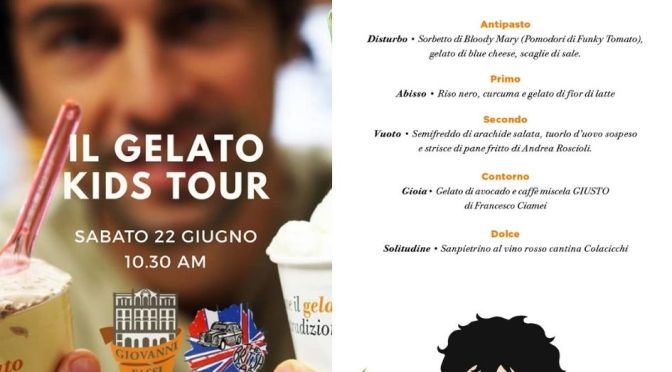 22 giugno 2019 Due appuntamenti al Palazzo del Freddo “Il gelato kids tour” e la cena “La metà oscura”