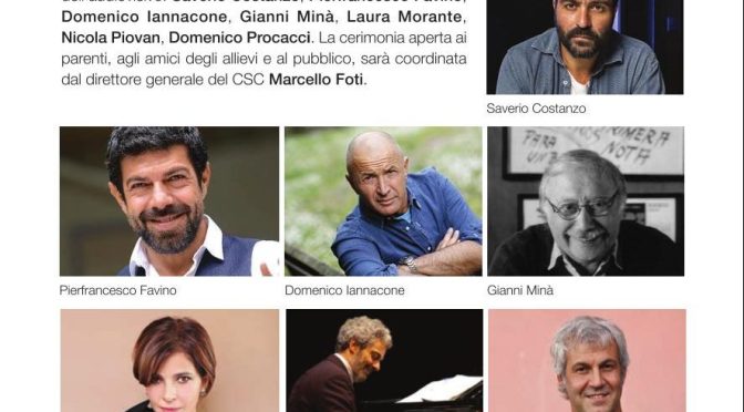 12 luglio 2019 Cerimonia di consegna dei diplomi agli allievi della Scuola Nazionale di Cinema a Santa Croce in Gerusalemme