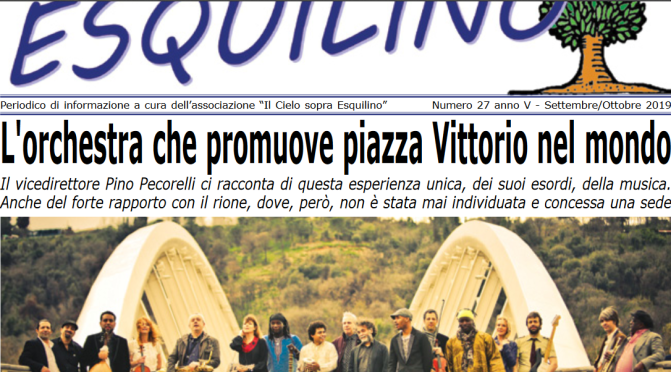 E’ uscito “Il Cielo sopra Esquilino” numero 27 – settembre/ottobre 2019