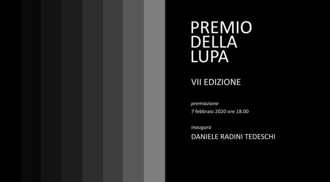 7 febbraio 2020 Premiazione “Premio della Lupa” allo Studio Medina – 7/13 febbraio esposizione delle opere