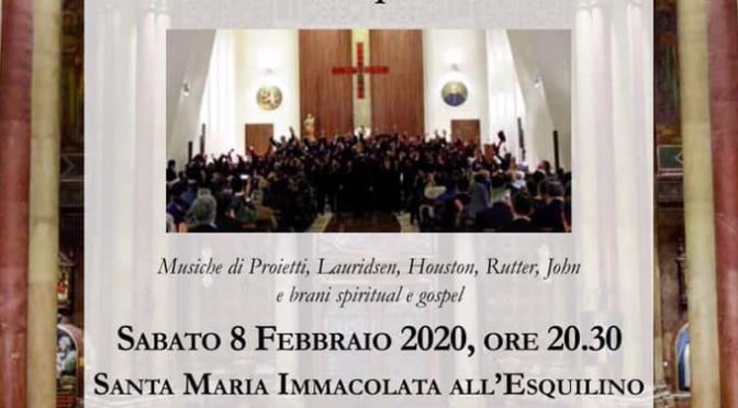 8 febbraio 2020 Concerto del Color Gospel Choir  presso la chiesa di Santa Maria Immacolata all’Esquilino