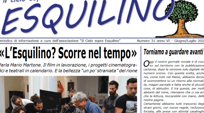 E’ uscito “Il Cielo sopra Esquilino” numero 31 – Giugno/Luglio 2020