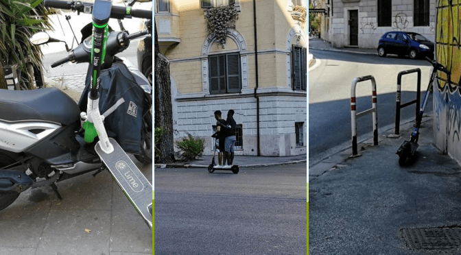 Monopattini: anarchia ed ignoranza all’ordine del giorno