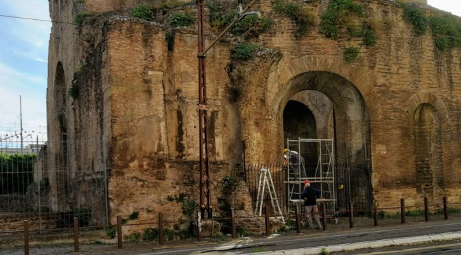 Ripresi i lavori per il miglioramento della recinzione del cd. Tempio di Minerva Medica