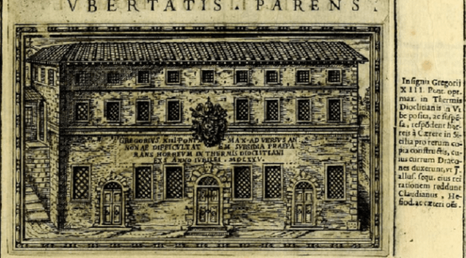 Le Terme di Diocleziano nel XVI e XVII secolo sono state utilizzate anche come granaio