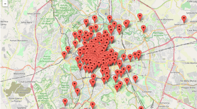 Per  #laculturaincasa la mappa interattiva di numerosissimi monumenti di Roma curati dalla Sovrintendenza Capitolina ai Beni Culturali